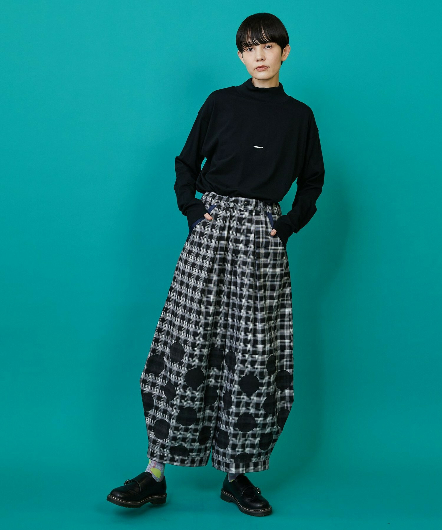 【FRAPBOIS】モックゴブランT カットソー 詳細画像 ブラック 17