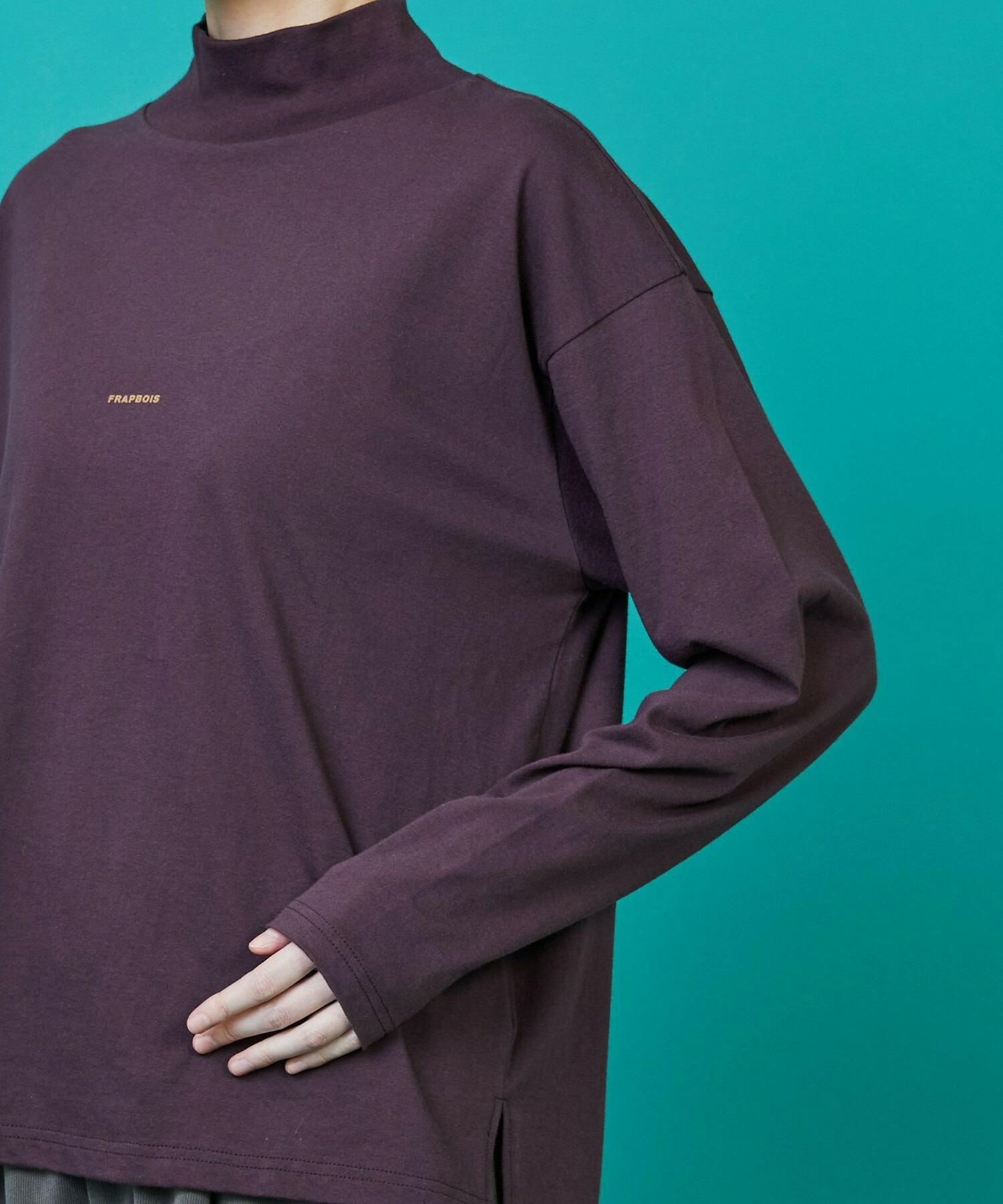 【FRAPBOIS】モックゴブランT カットソー 詳細画像 ブラック 4