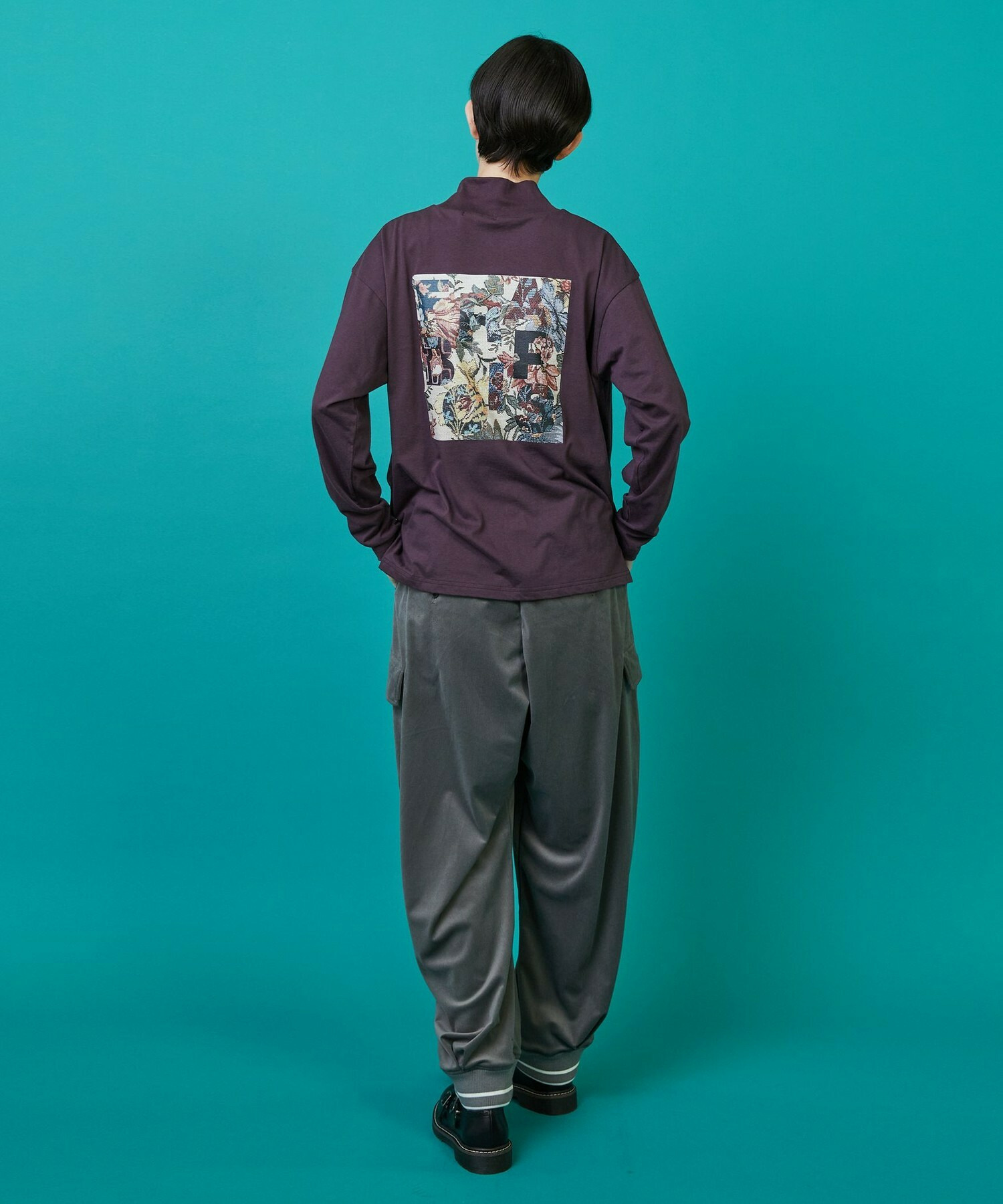 【FRAPBOIS】モックゴブランT カットソー 詳細画像 ブラック 8