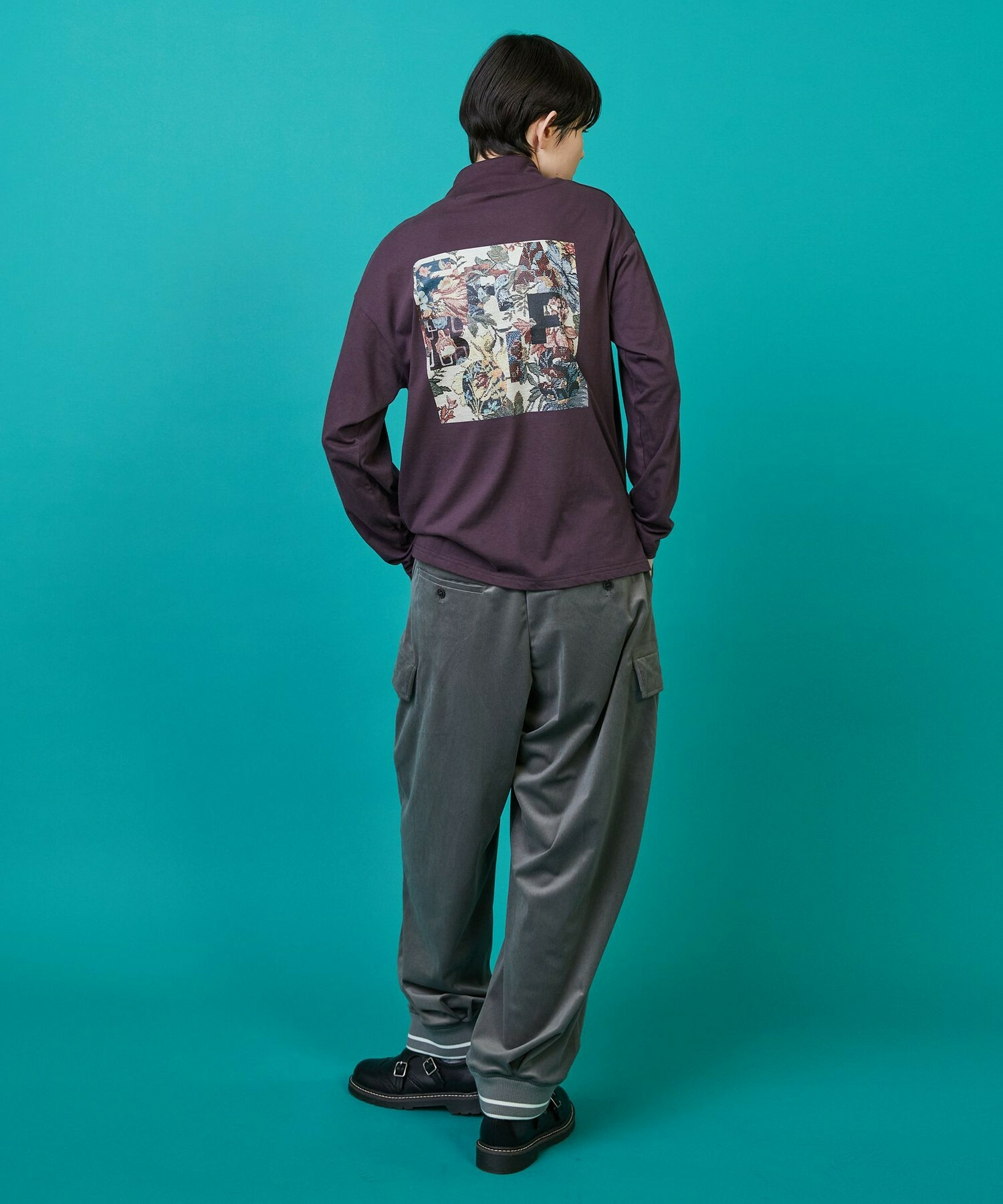 【FRAPBOIS】モックゴブランT カットソー 詳細画像 ブラック 9