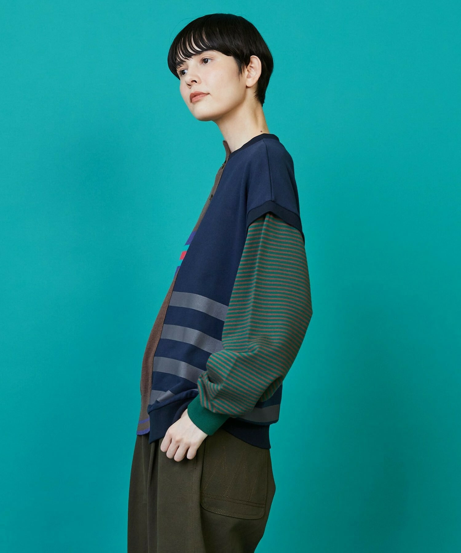 【FRAPBOIS】メタフォー カットソー 詳細画像 ブルー系その他 1