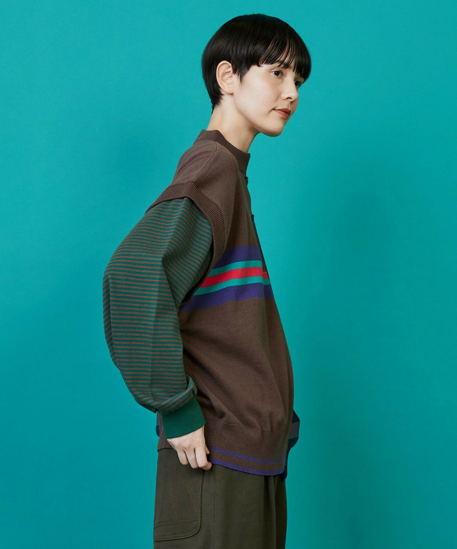 【FRAPBOIS】メタフォー カットソー 詳細画像 ブルー系その他 3