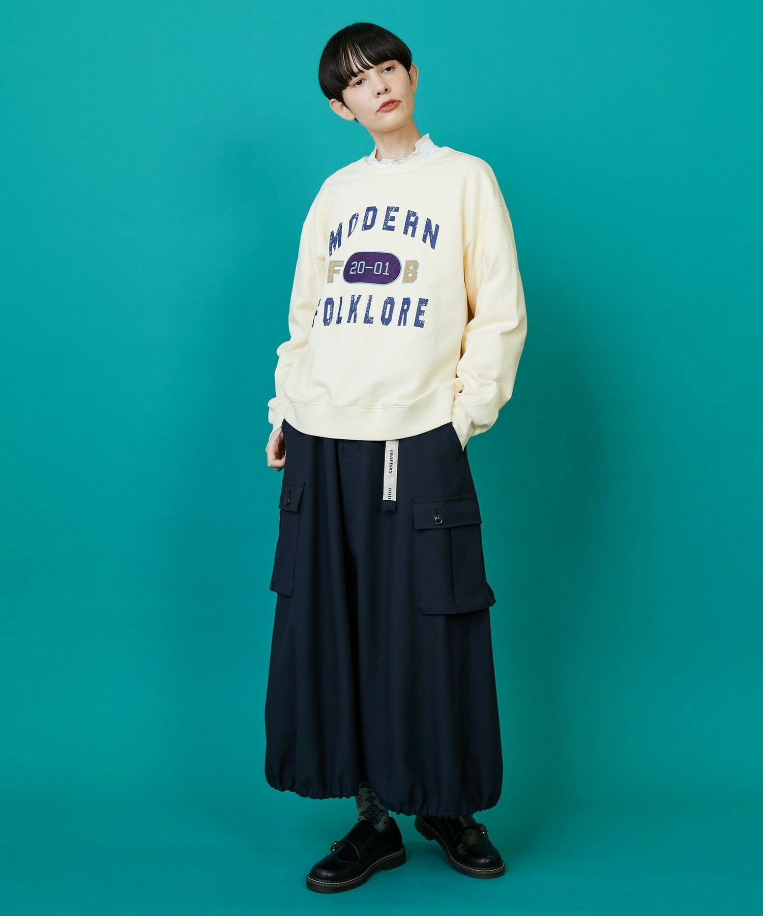 【FRAPBOIS】クラックトレーナー 詳細画像 アイボリー 12