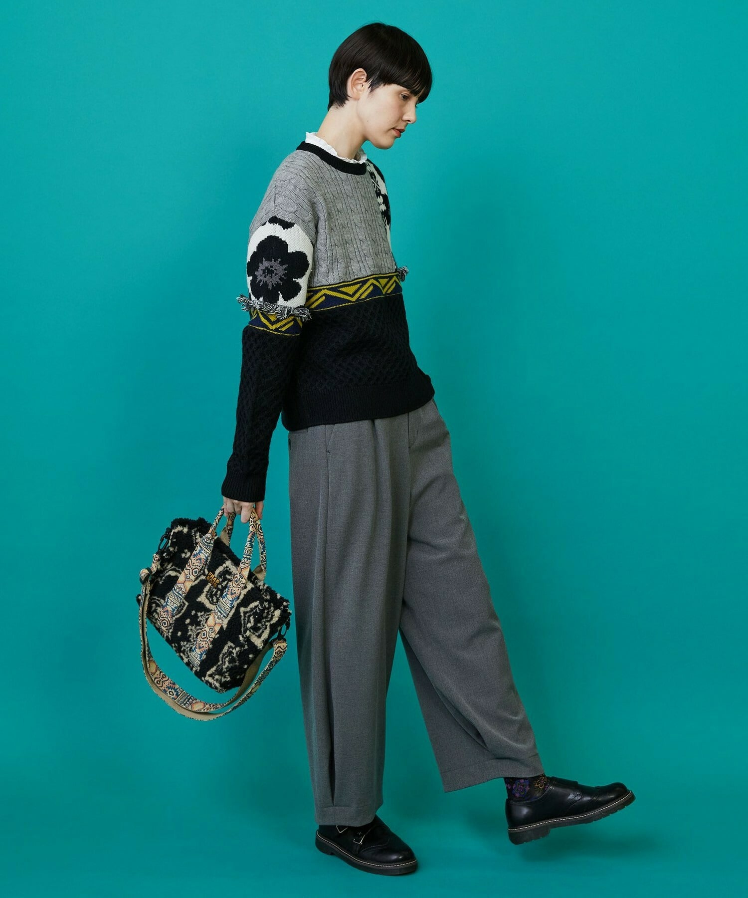 【FRAPBOIS】ボアクロアトート 詳細画像 ブラック 13