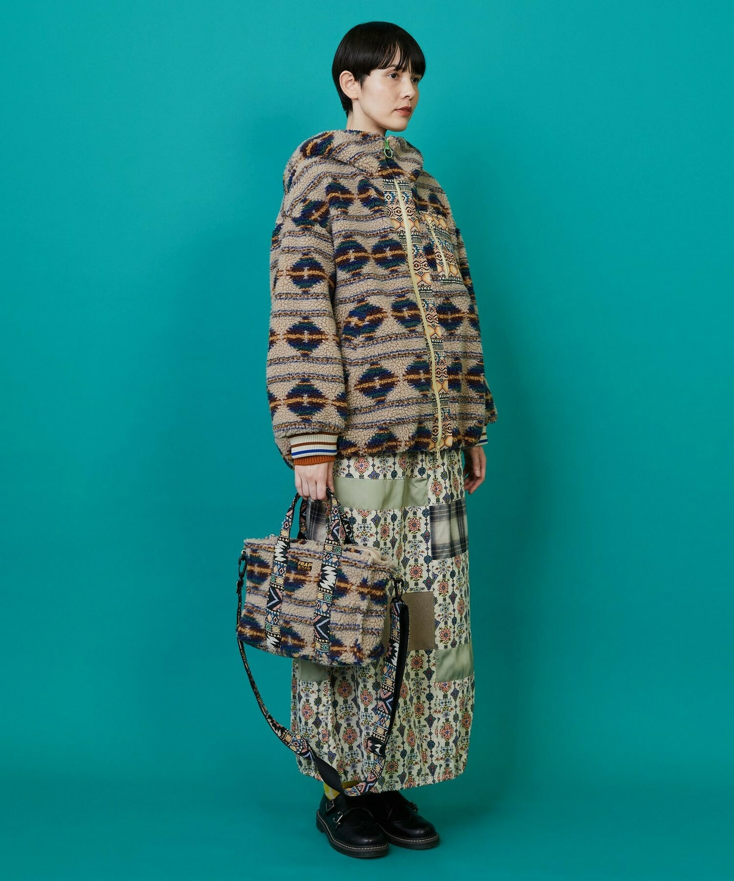 【FRAPBOIS】ボアクロアトート 詳細画像 ブラック 8