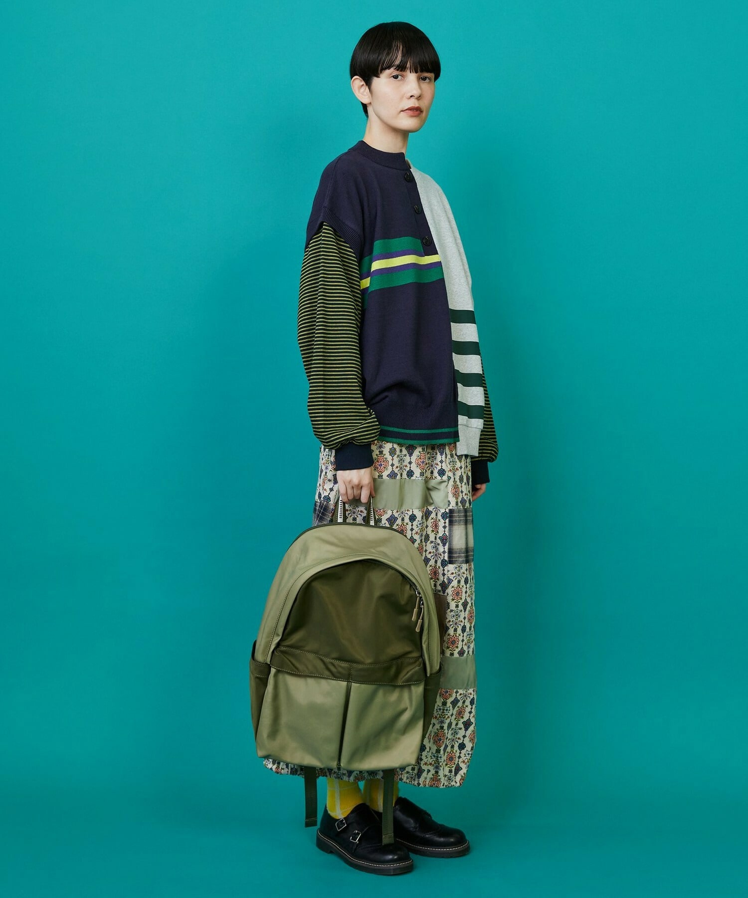 【FRAPBOIS】タックリュック 詳細画像 カーキ 13