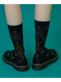 【FRAPBOIS】ドライフラワーソックス 詳細画像 ブラック 12