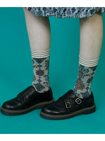 【FRAPBOIS】ドライフラワーソックス 詳細画像 ブラック 5