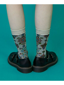 【FRAPBOIS】ドライフラワーソックス 詳細画像 ブラック 6