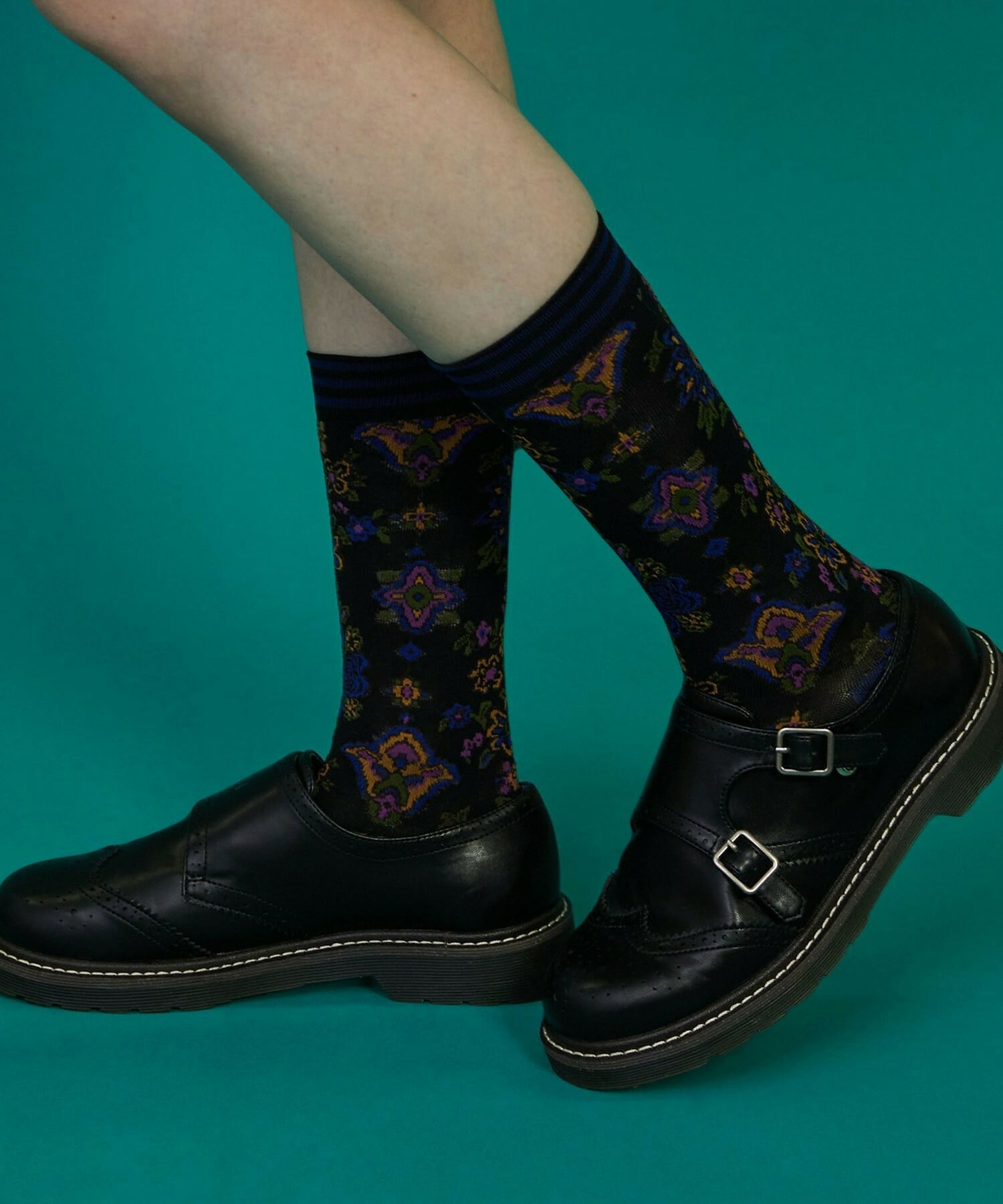 【FRAPBOIS】ドライフラワーソックス 詳細画像 ブラック 11