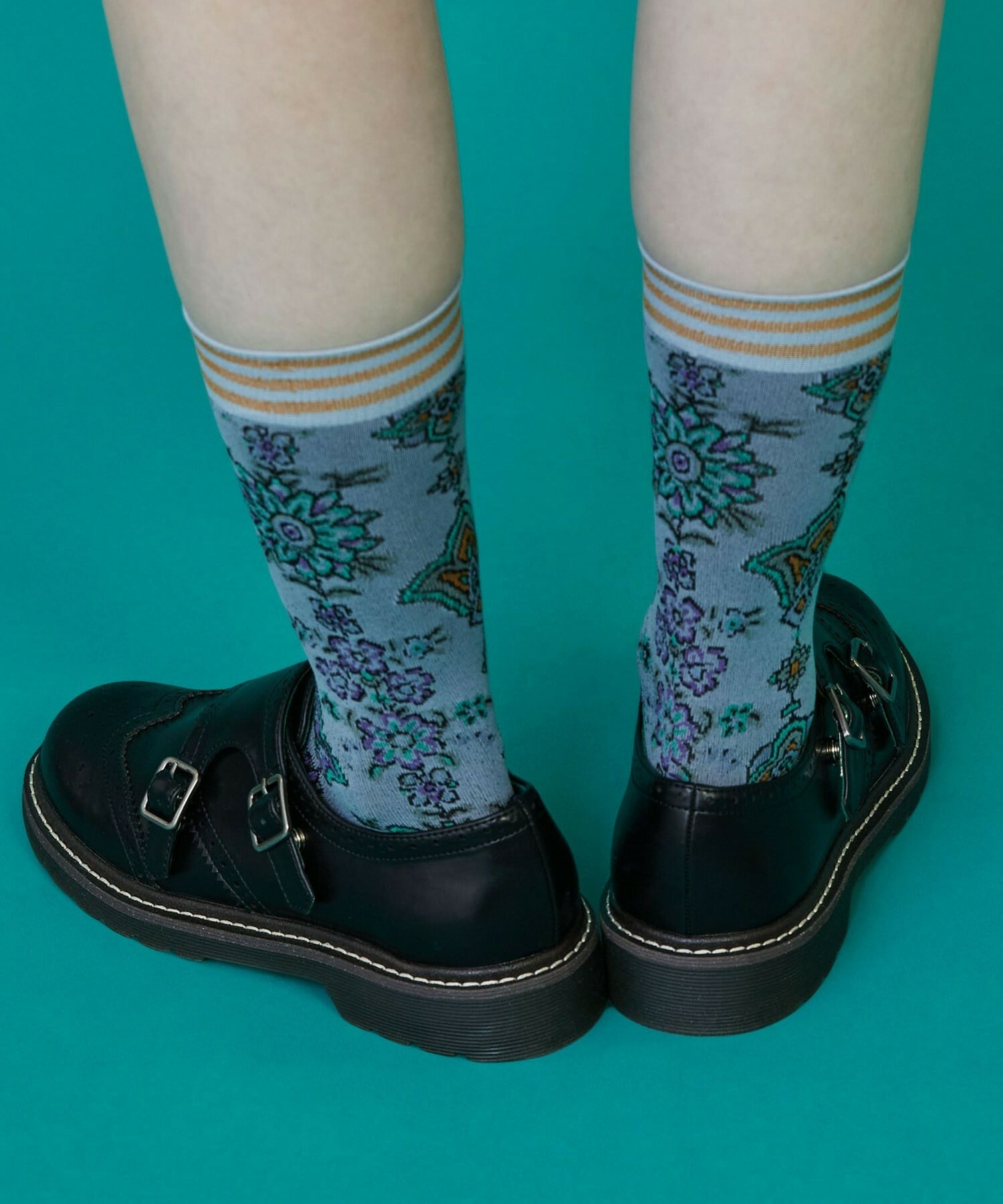 【FRAPBOIS】ドライフラワーソックス 詳細画像 ブラック 9