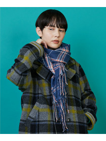 【FRAPBOIS】チェックストール 詳細画像 ネイビー 10