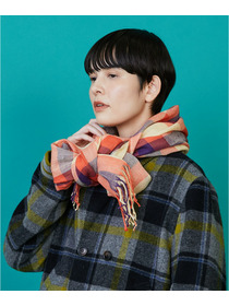 【FRAPBOIS】チェックストール 詳細画像 ネイビー 4