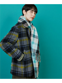 【FRAPBOIS】チェックストール 詳細画像 ネイビー 7
