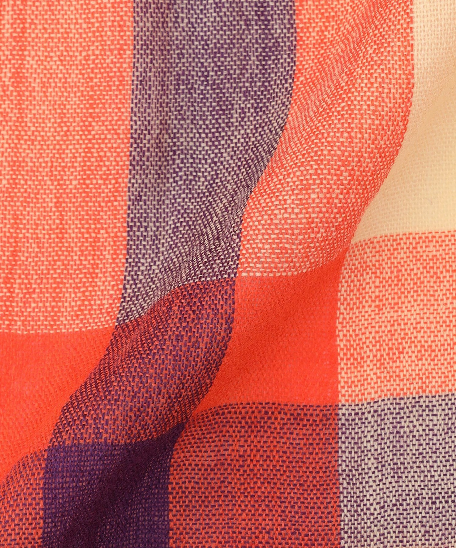 【FRAPBOIS】チェックストール 詳細画像 ネイビー 3