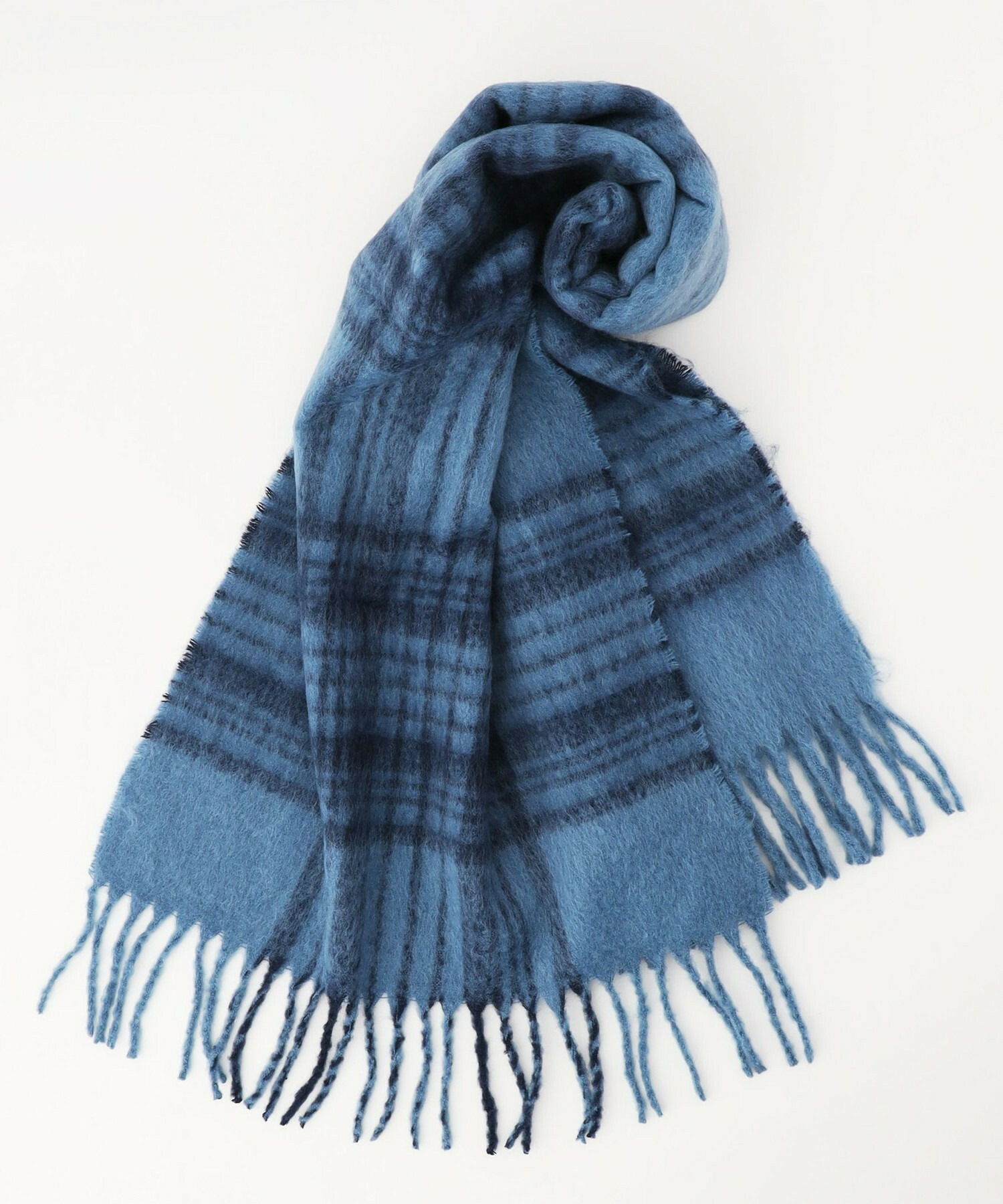 【FRAPBOIS】ブークレーチェックストール 詳細画像 ブラック 1