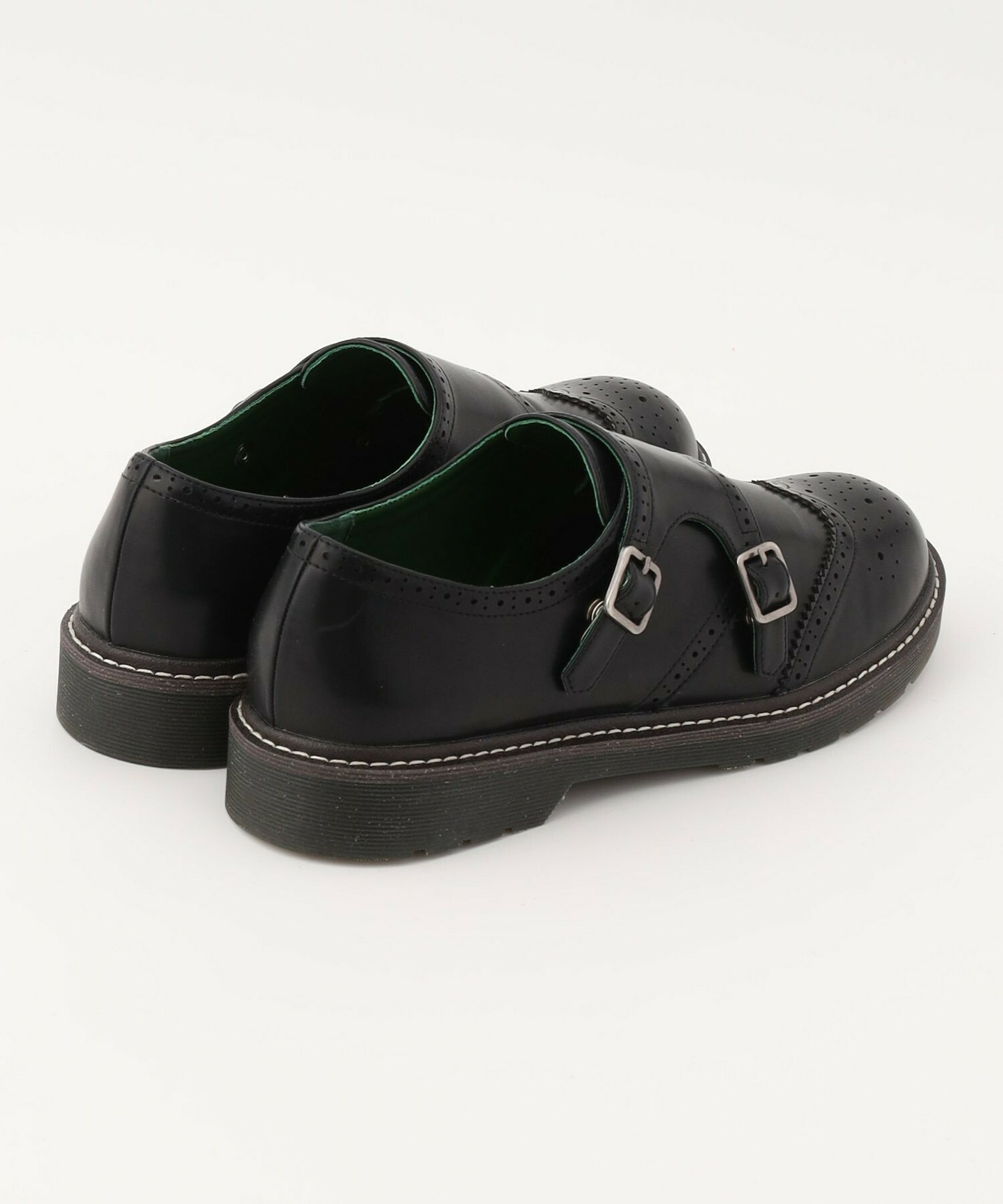 【FRAPBOIS】ダブルモンクシューズ 詳細画像 ブラック 2