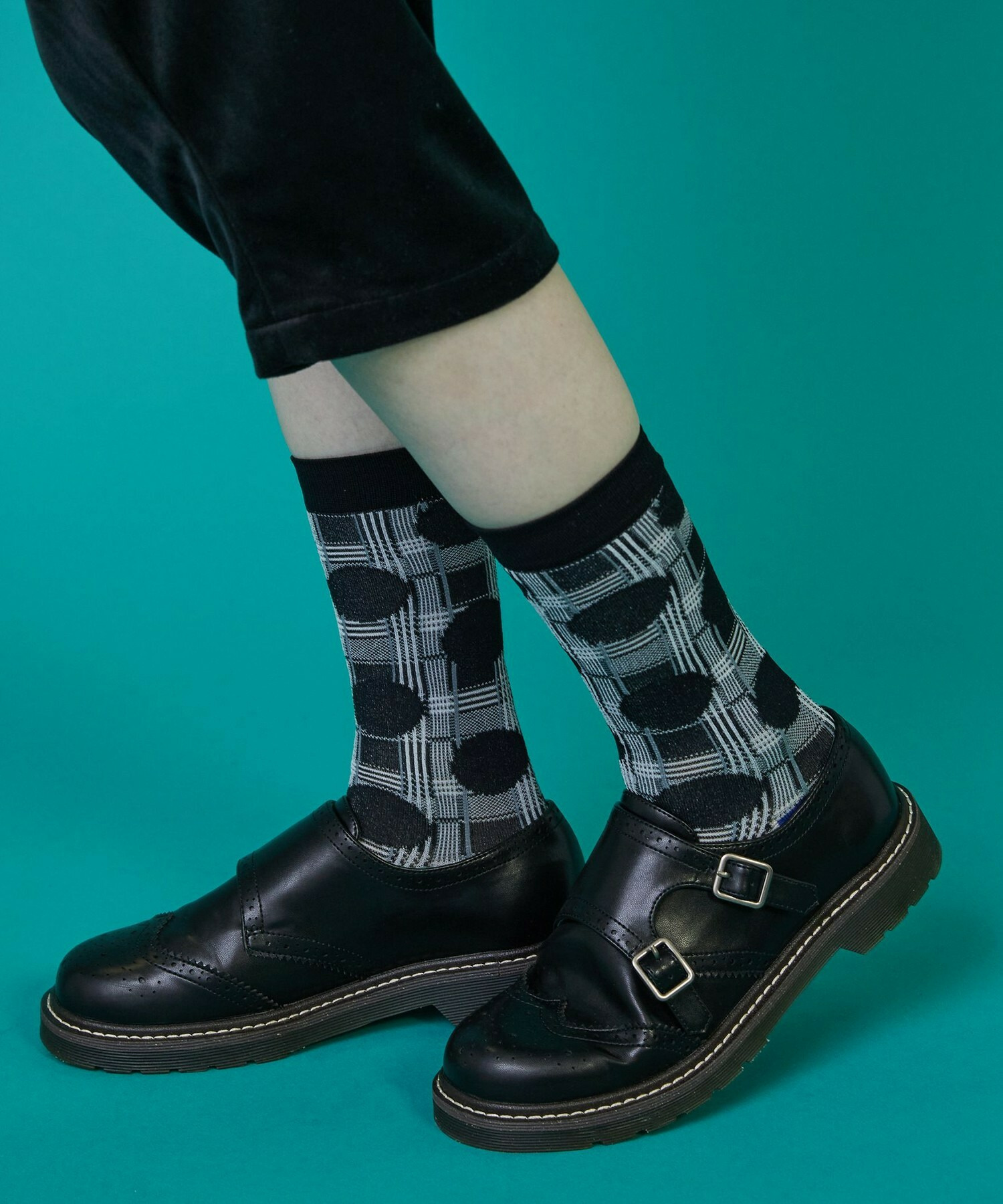 【FRAPBOIS】ダブルモンクシューズ 詳細画像 ブラック 1