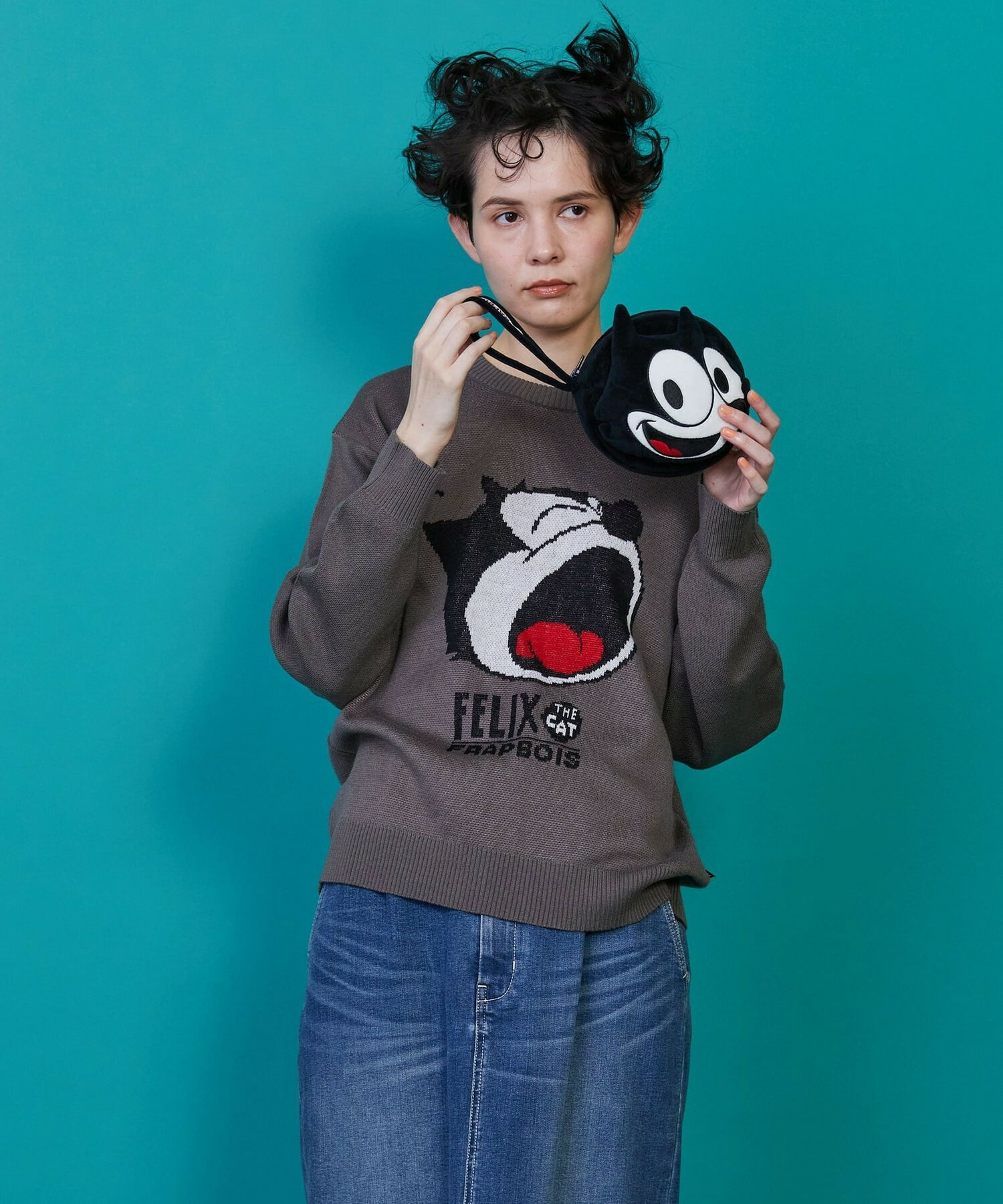 【FRAPBOIS】FELIX フェイスポーチ 詳細画像 ブラック 4