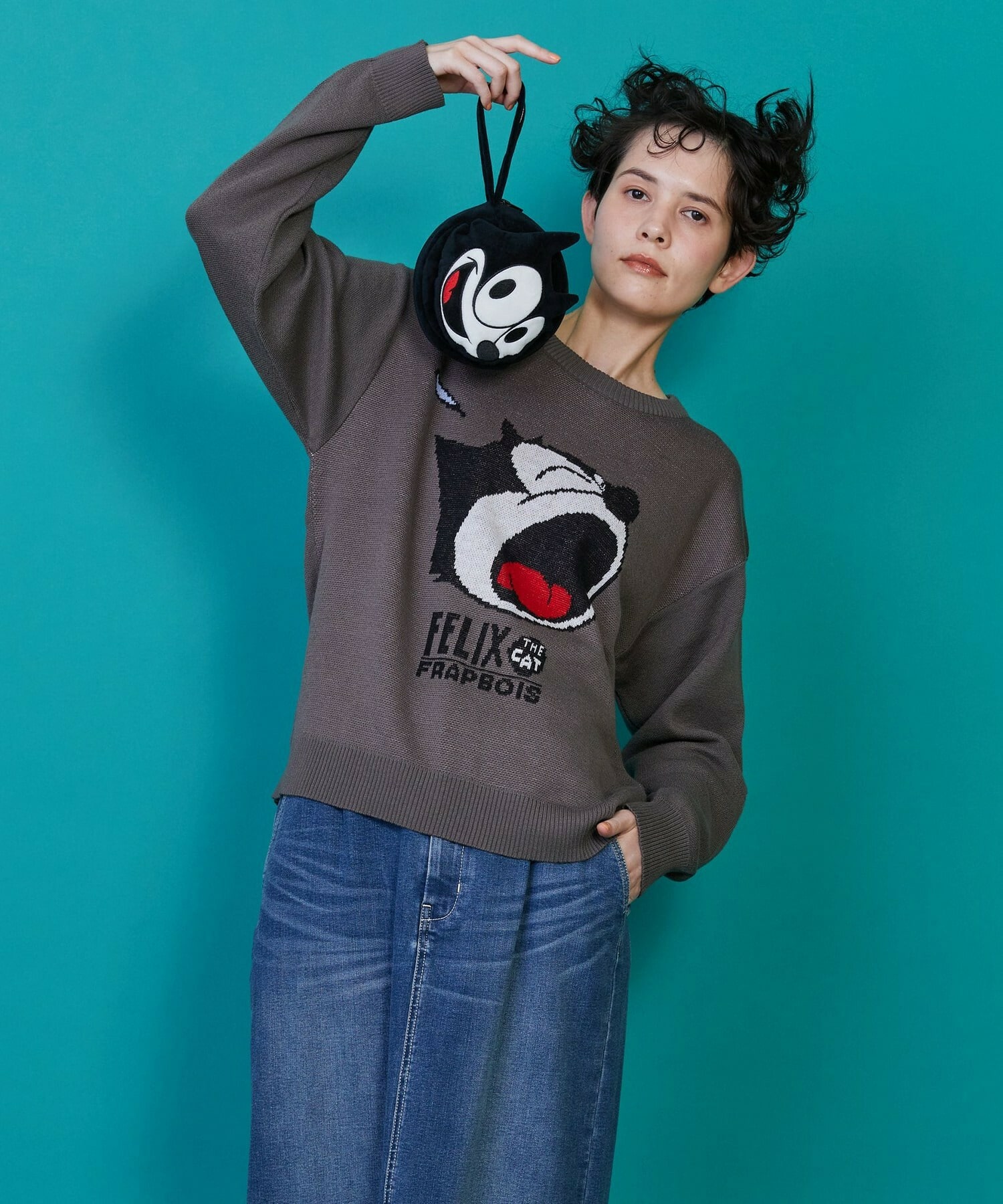 【FRAPBOIS】FELIX フェイスポーチ 詳細画像 ブラック 5