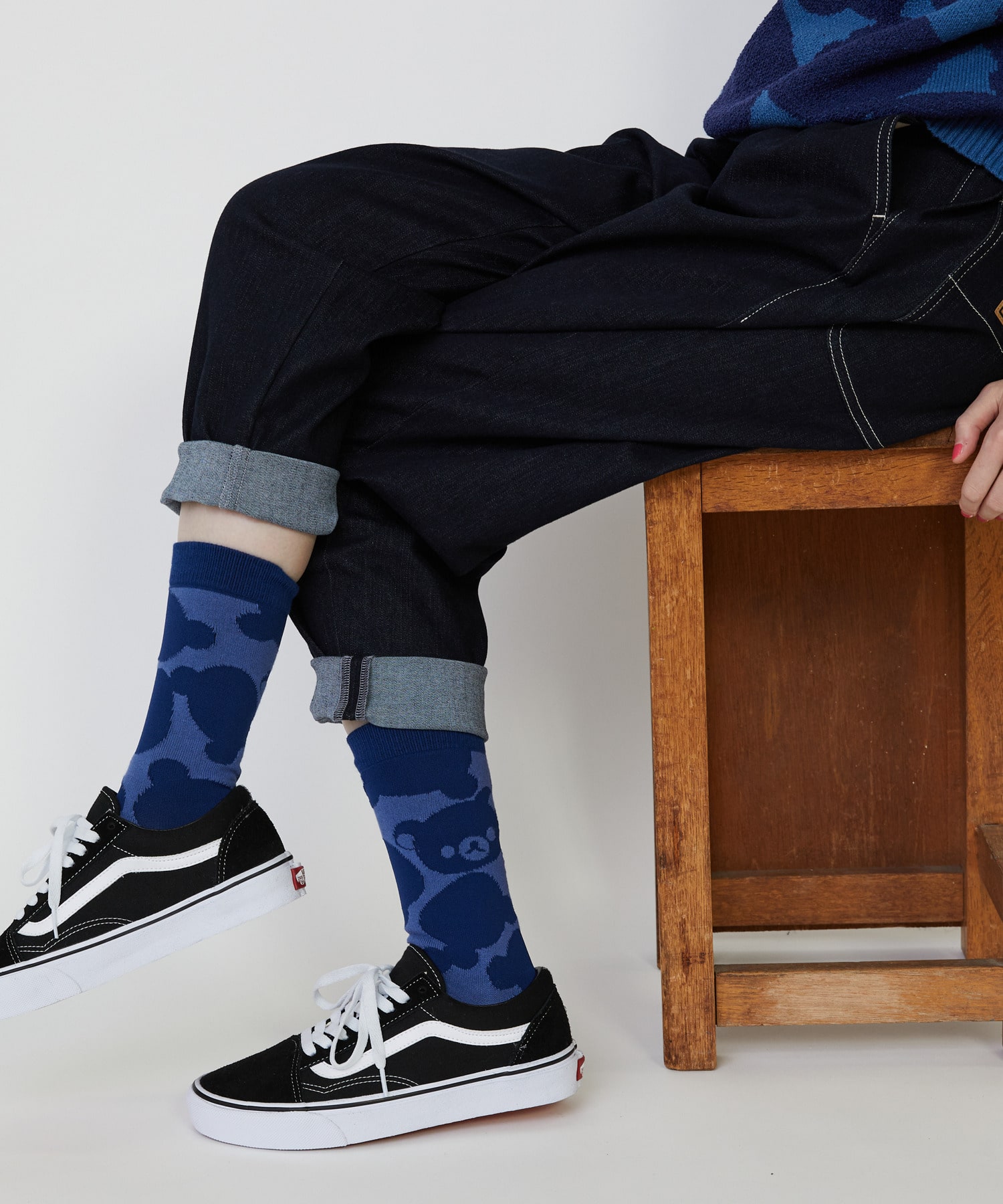 【FRAPBOIS】Rilakkuma JQソックス 詳細画像 ブラック 4