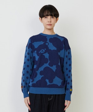 【FRAPBOIS】Rilakkuma JQニット 詳細画像 ブルー 1