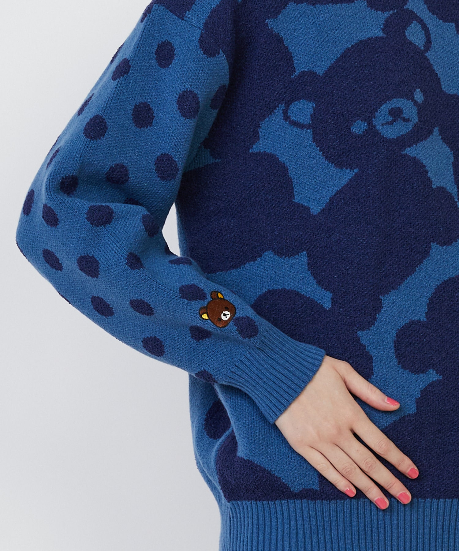 【FRAPBOIS】Rilakkuma JQニット 詳細画像 ブラック 4