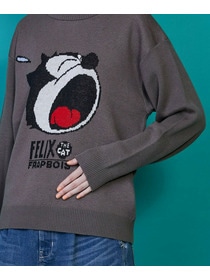 【FRAPBOIS】FELIX フェイスニット 詳細画像 チャコールグレー 4