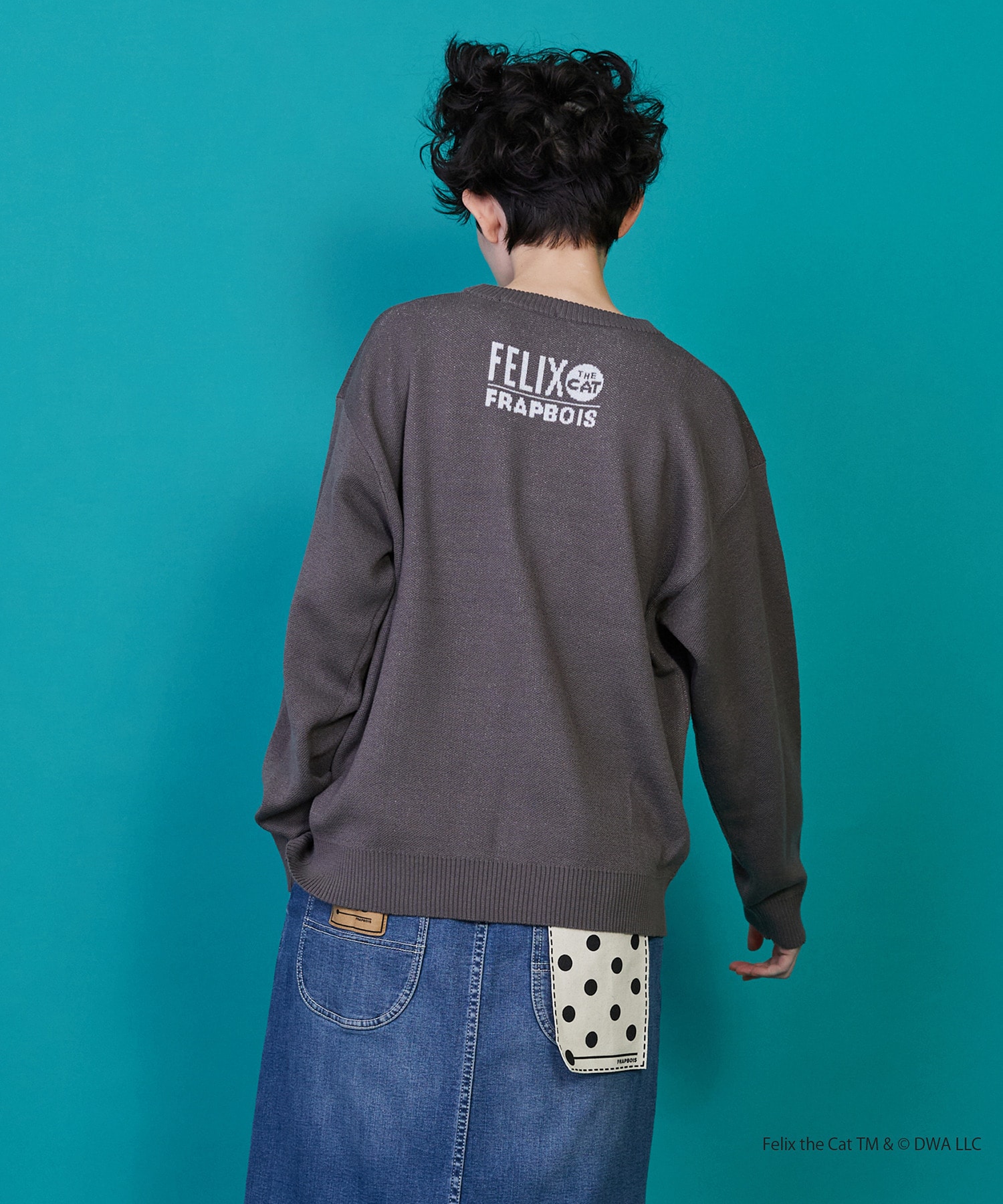 【FRAPBOIS】FELIX フェイスニット 詳細画像 チャコールグレー 2