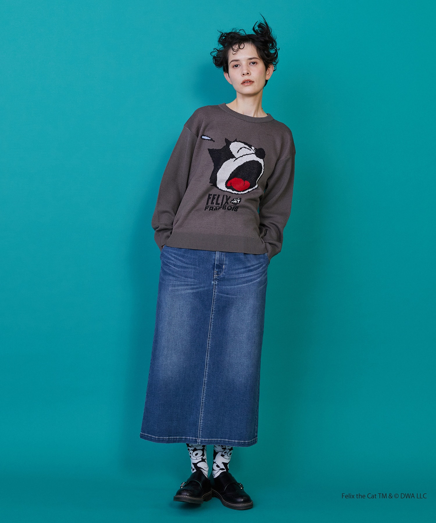 【FRAPBOIS】FELIX フェイスニット 詳細画像 チャコールグレー 7