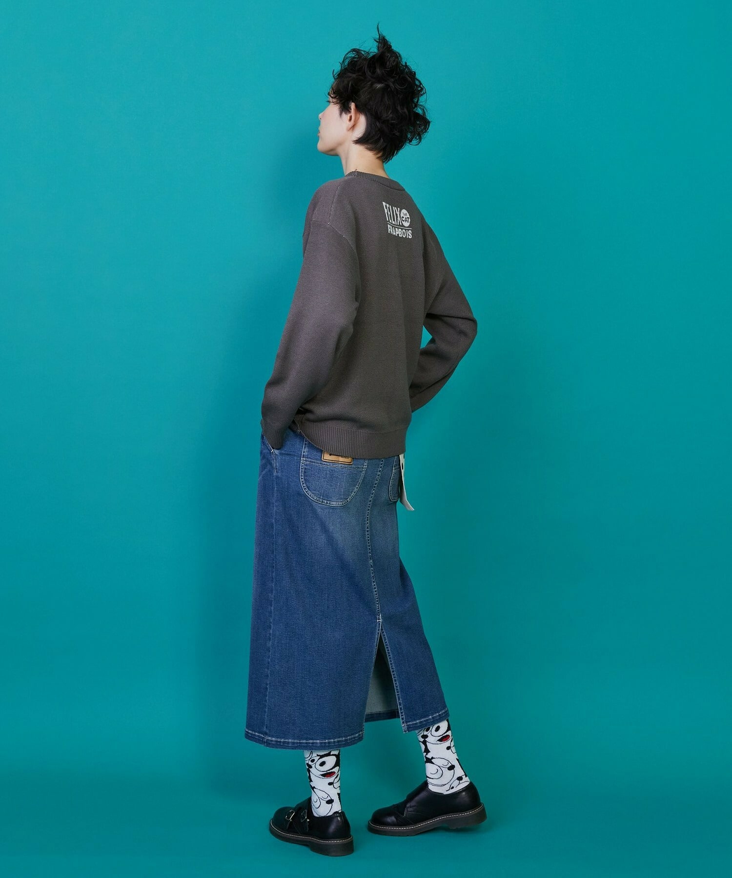 【FRAPBOIS】FELIX フェイスニット 詳細画像 チャコールグレー 9