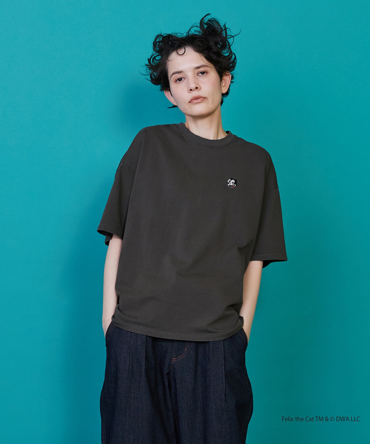 【FRAPBOIS】FELIX ピグメントＴ 詳細画像 チャコールグレー 1