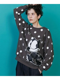 【FRAPBOIS】FELIX ドット裏毛 詳細画像 チャコールグレー 11