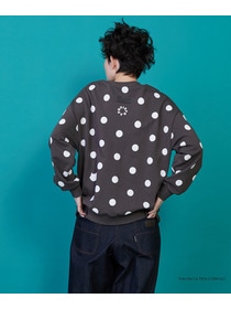 【FRAPBOIS】FELIX ドット裏毛 詳細画像 チャコールグレー 2