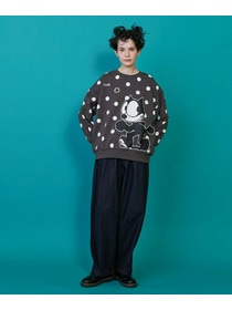 【FRAPBOIS】FELIX ドット裏毛 詳細画像 チャコールグレー 5