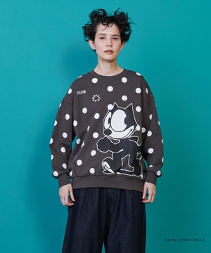 【FRAPBOIS】FELIX ドット裏毛 詳細画像 チャコールグレー 1