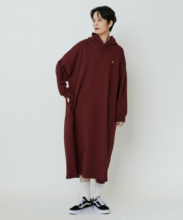 フーディワンピ 詳細画像 ワイン 1