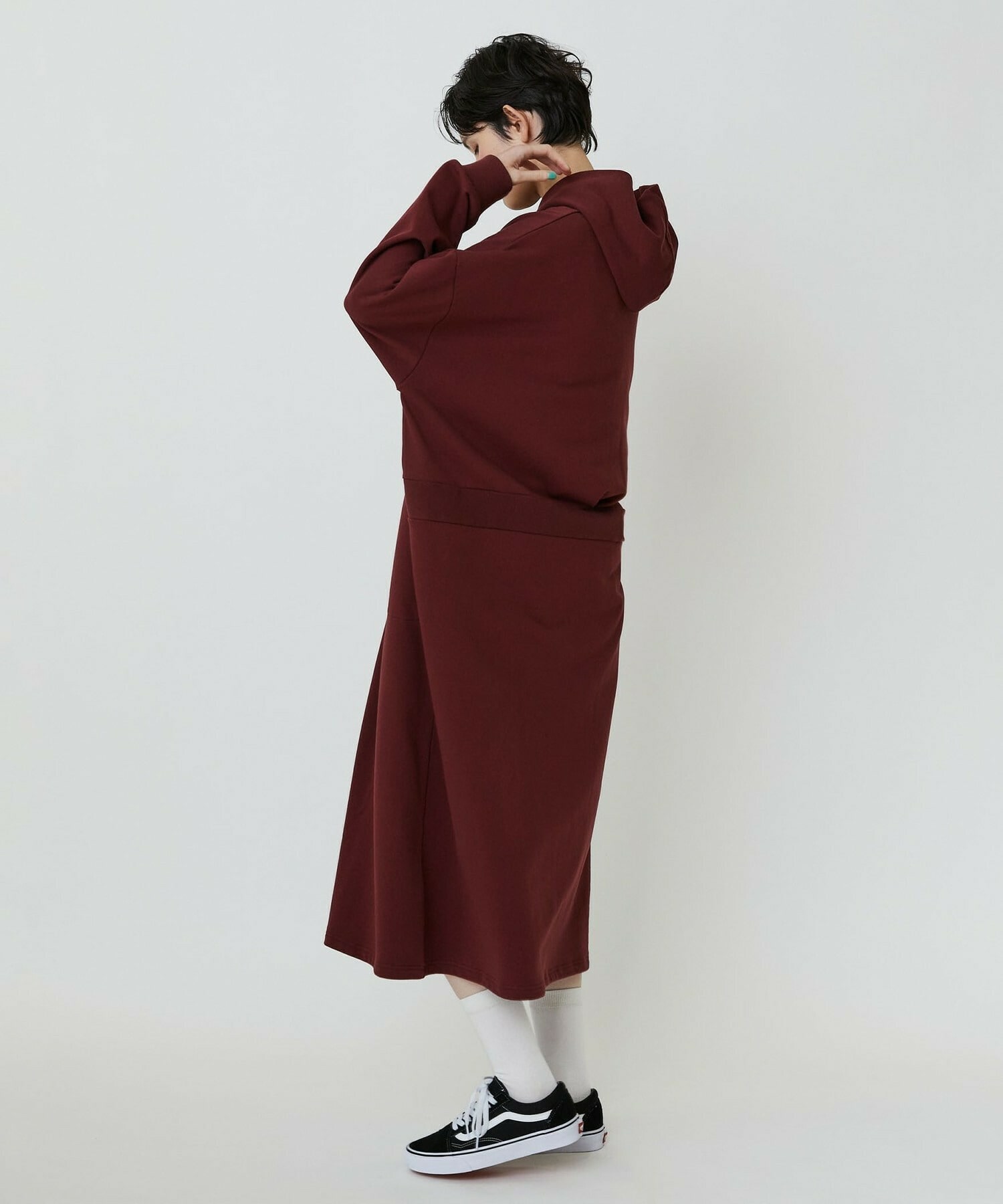 【FRAPBOIS PARK】フーディワンピ 詳細画像 ワイン 11