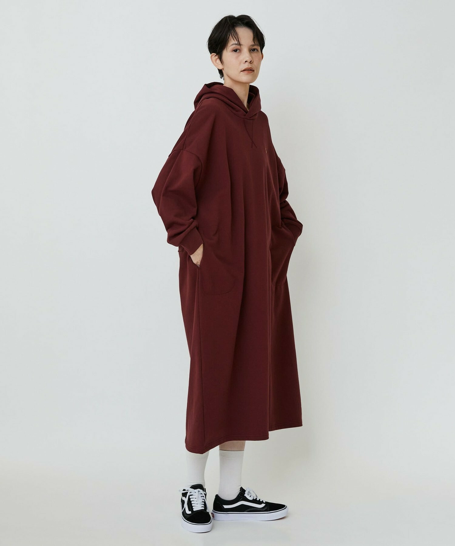 【FRAPBOIS PARK】フーディワンピ 詳細画像 ワイン 17