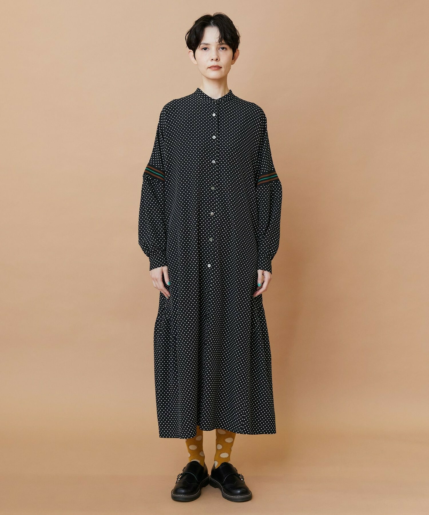 【FRAPBOIS】スプラッシュドット ワンピース 詳細画像 ネイビー 1