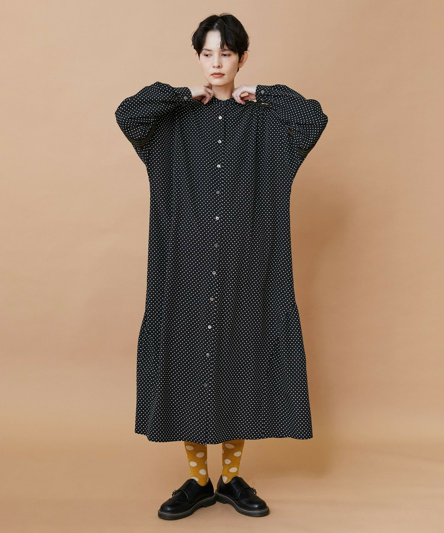 【FRAPBOIS】スプラッシュドット ワンピース 詳細画像 ネイビー 10