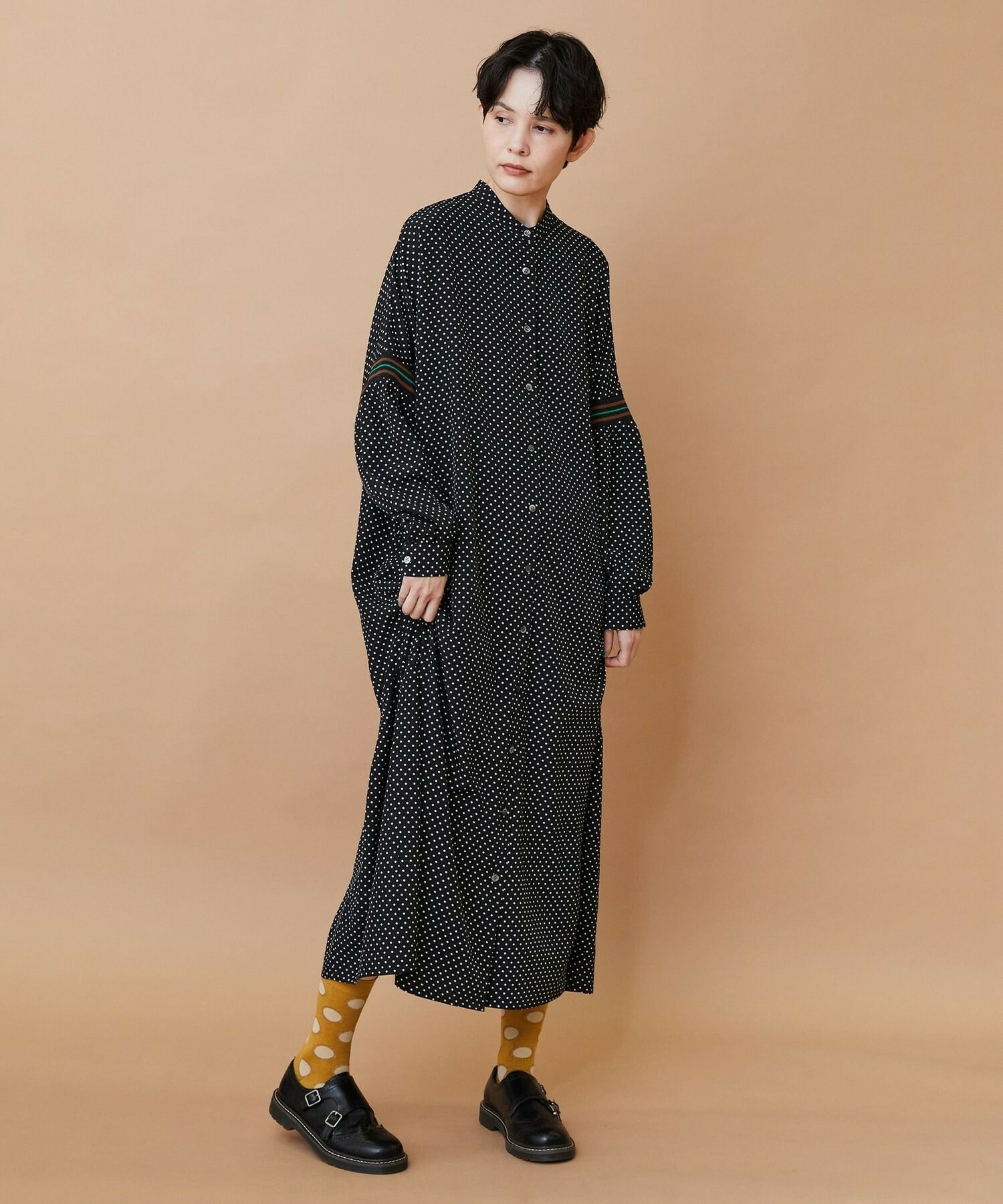 【FRAPBOIS】スプラッシュドット ワンピース 詳細画像 ネイビー 13