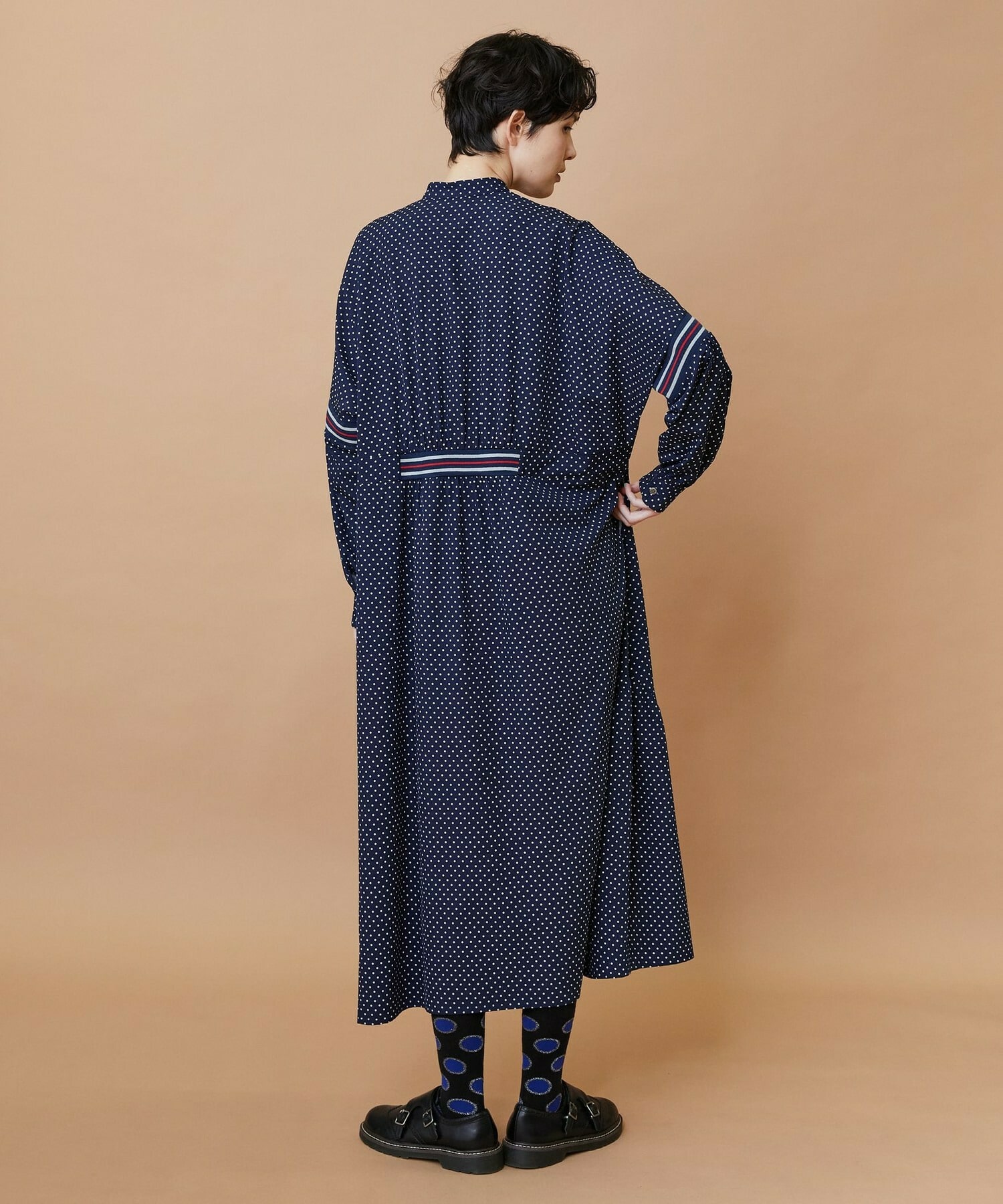 【FRAPBOIS】スプラッシュドット ワンピース 詳細画像 ネイビー 16