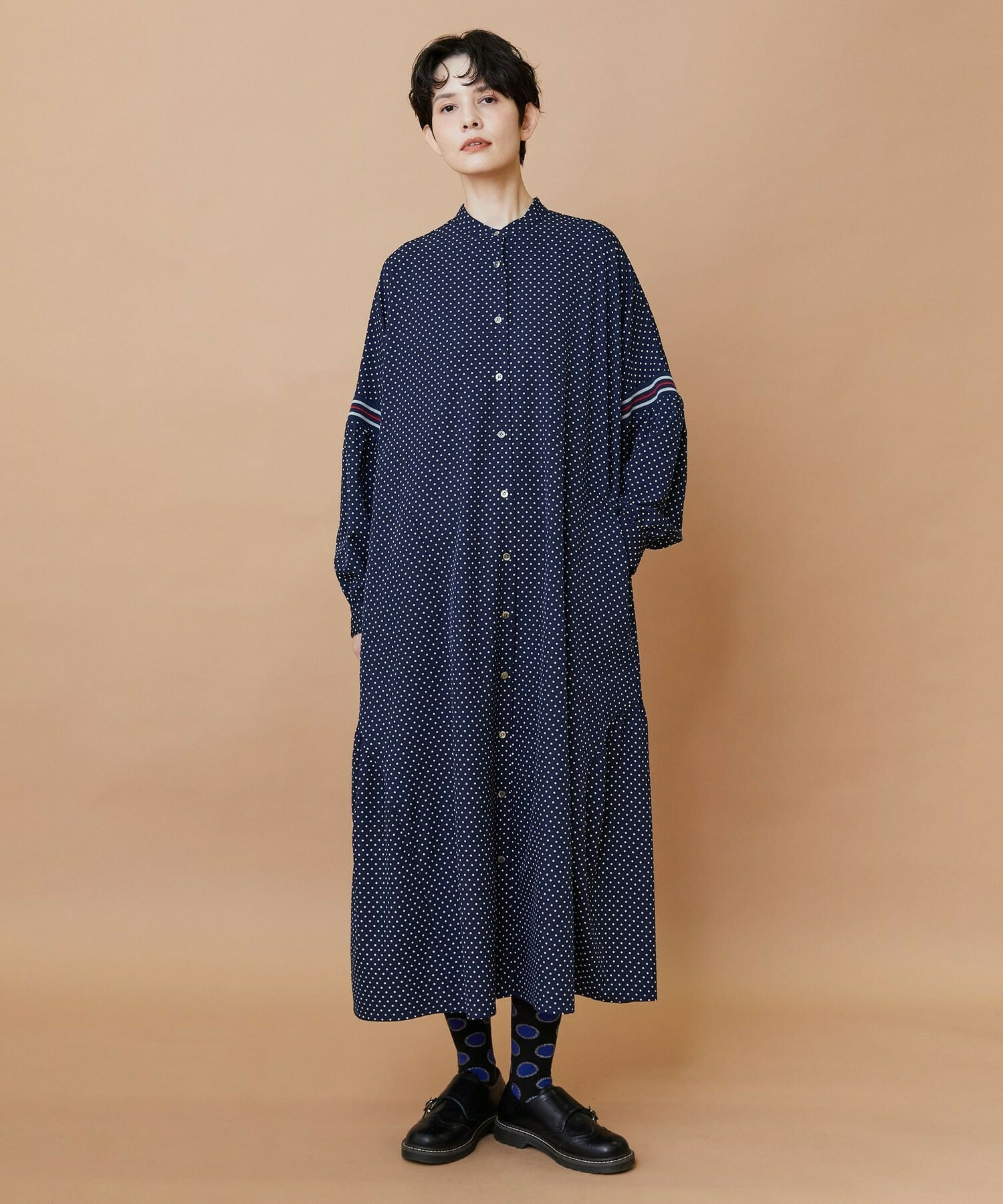 【FRAPBOIS】スプラッシュドット ワンピース 詳細画像 ネイビー 19