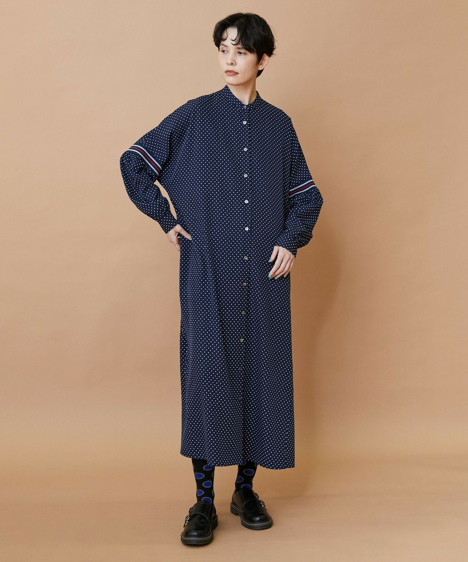 【FRAPBOIS】スプラッシュドット ワンピース 詳細画像 ネイビー 21