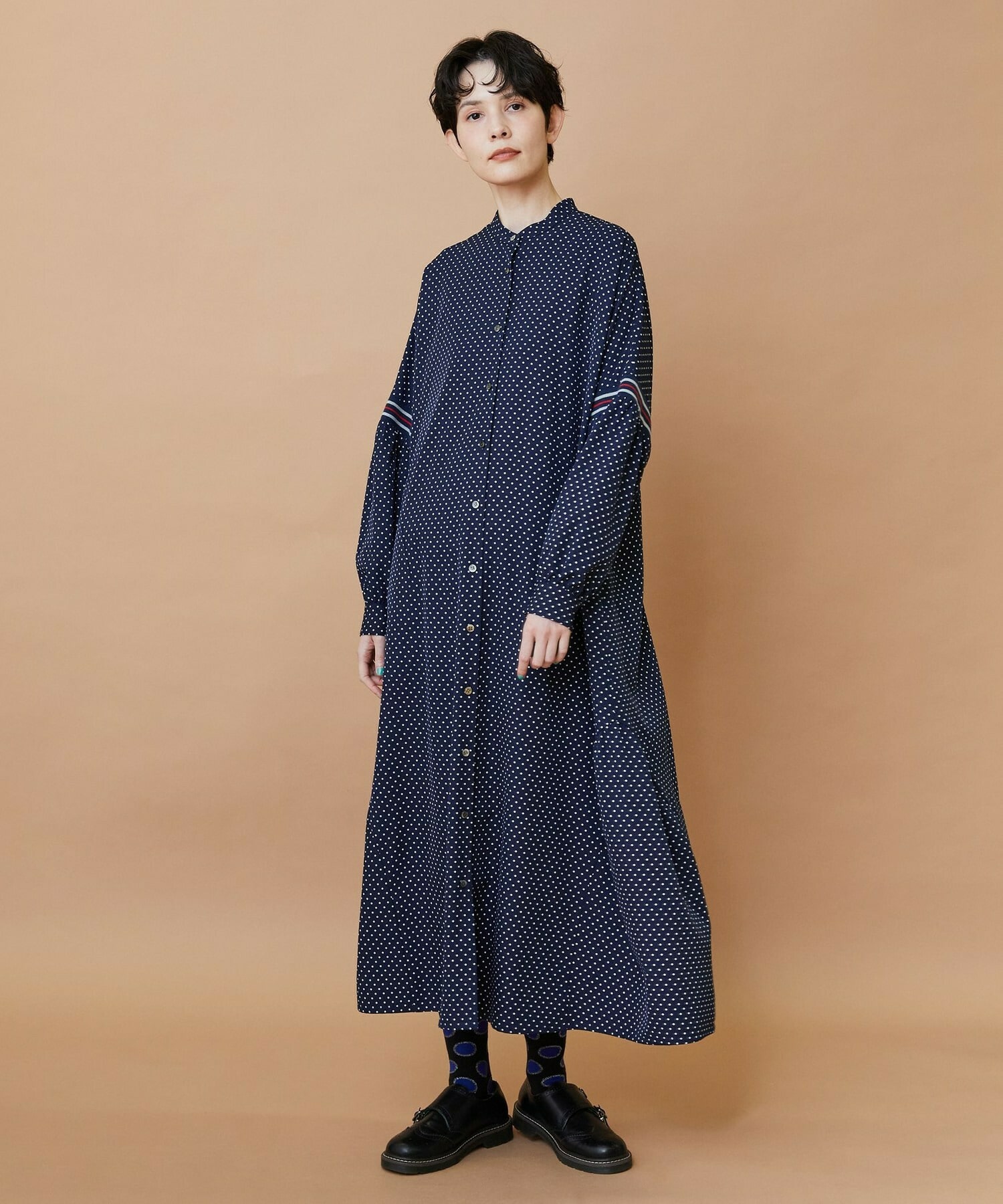 【FRAPBOIS】スプラッシュドット ワンピース 詳細画像 ネイビー 22