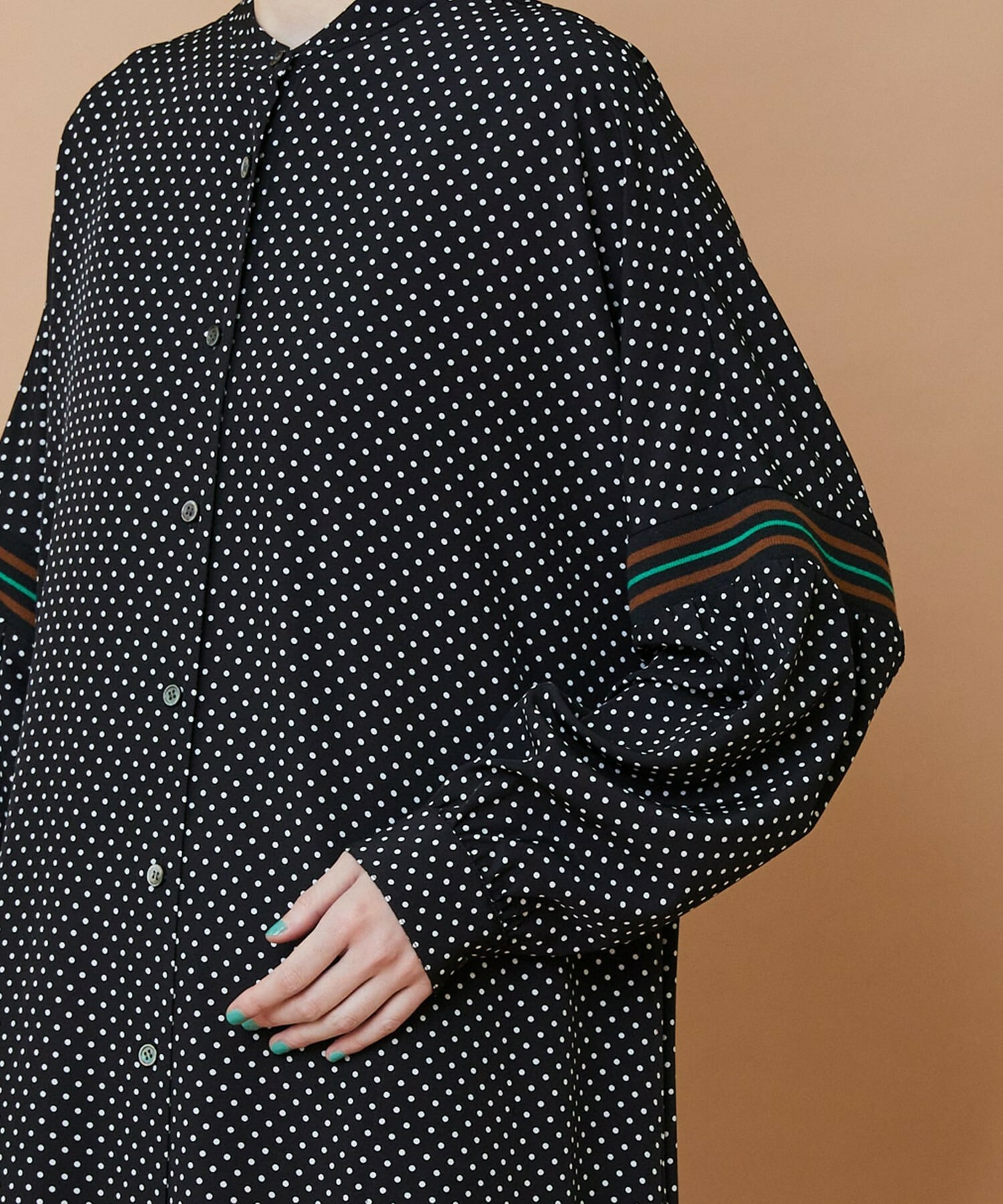 【FRAPBOIS】スプラッシュドット ワンピース 詳細画像 ネイビー 4