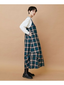 【FRAPBOIS】オンブレー ジャンパースカート 詳細画像 グリーン 19