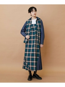 【FRAPBOIS】オンブレー ジャンパースカート 詳細画像 グリーン 23