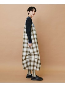 【FRAPBOIS】オンブレー ジャンパースカート 詳細画像 グリーン 3